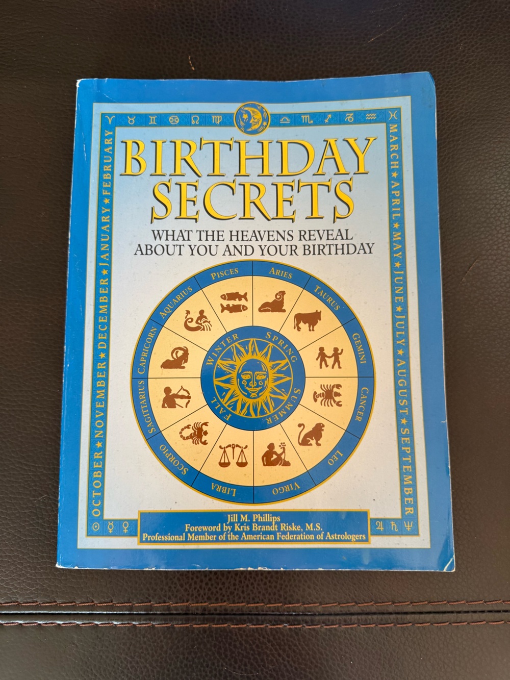 Birthday Secrets Zodiac Guide - Blue and Gold Cover